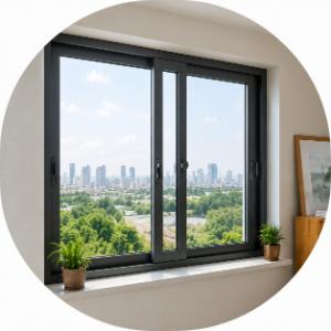Cửa sổ nhôm lùa gọn đẹp, phù hợp mọi không gian